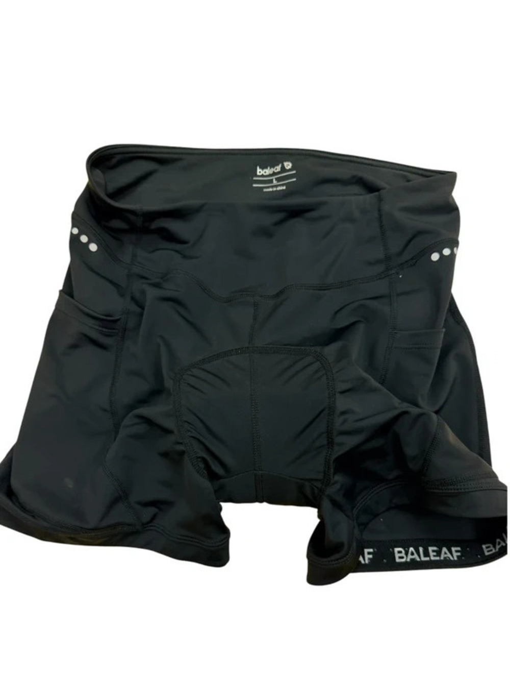 Baleaf Women’s Padded Cycling Bike Shorts Black Size Large L 3D Gel Chamois NWOT
